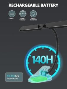 rechargeable LED music stand light