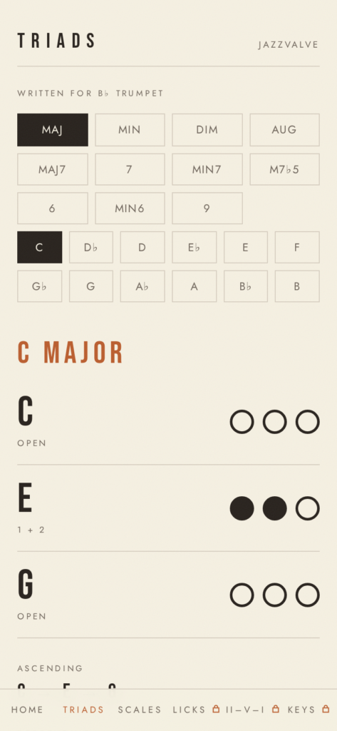 JazzValve Blues Scale